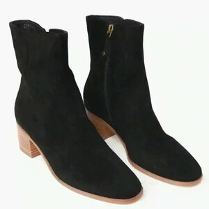Soludos Women's Greta‎ Bootie Black Suede Size 10 NEW
